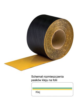 Folia zewnętrzna EPDM samoprzylepna 0,75x300 mm