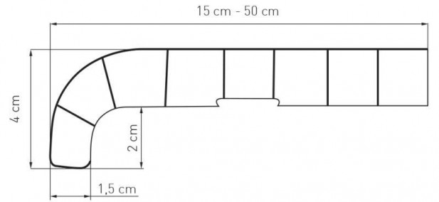 Parapet wewnętrzny PCV