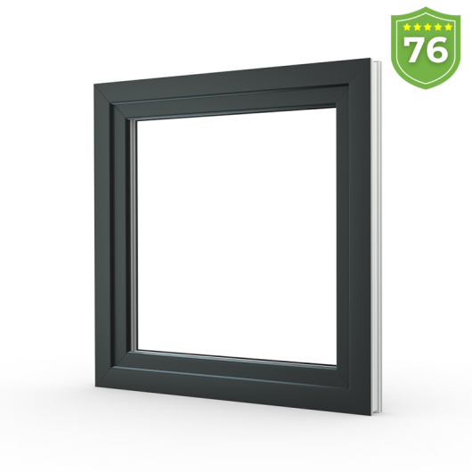 Okno PCV PREMIUM Veka antracyt struktura