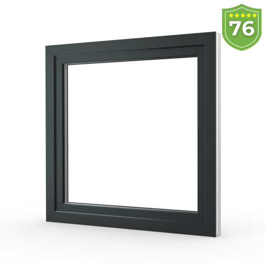 Okno PCV PREMIUM Veka antracyt struktura